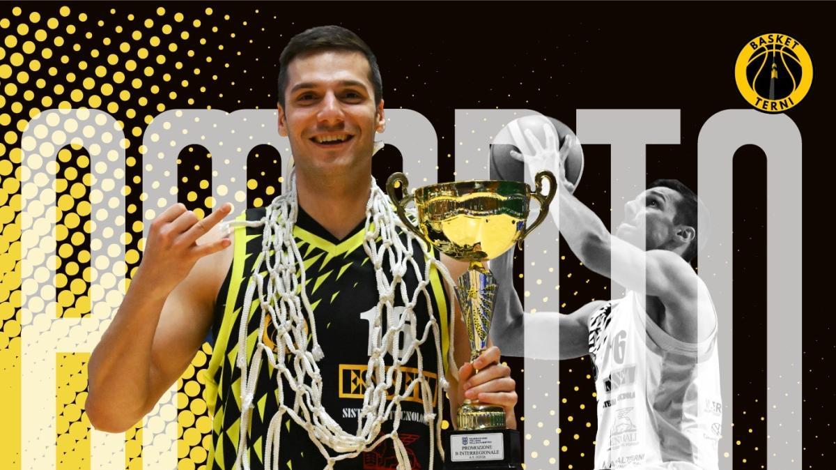 Basket Terni, il capitano resta al comando: Francesco Amadio rinnova