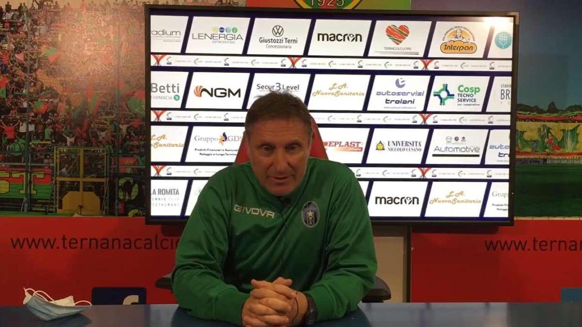 Ternana-Bisceglie 3-0, Ricchetti: "Il gol a freddo ci ha rovinato i piani" - VIDEO