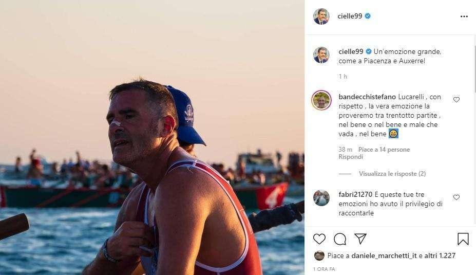 Palio Marinaro, Lucarelli "emozione grande", Bandecchi lo stuzzica - FOTO