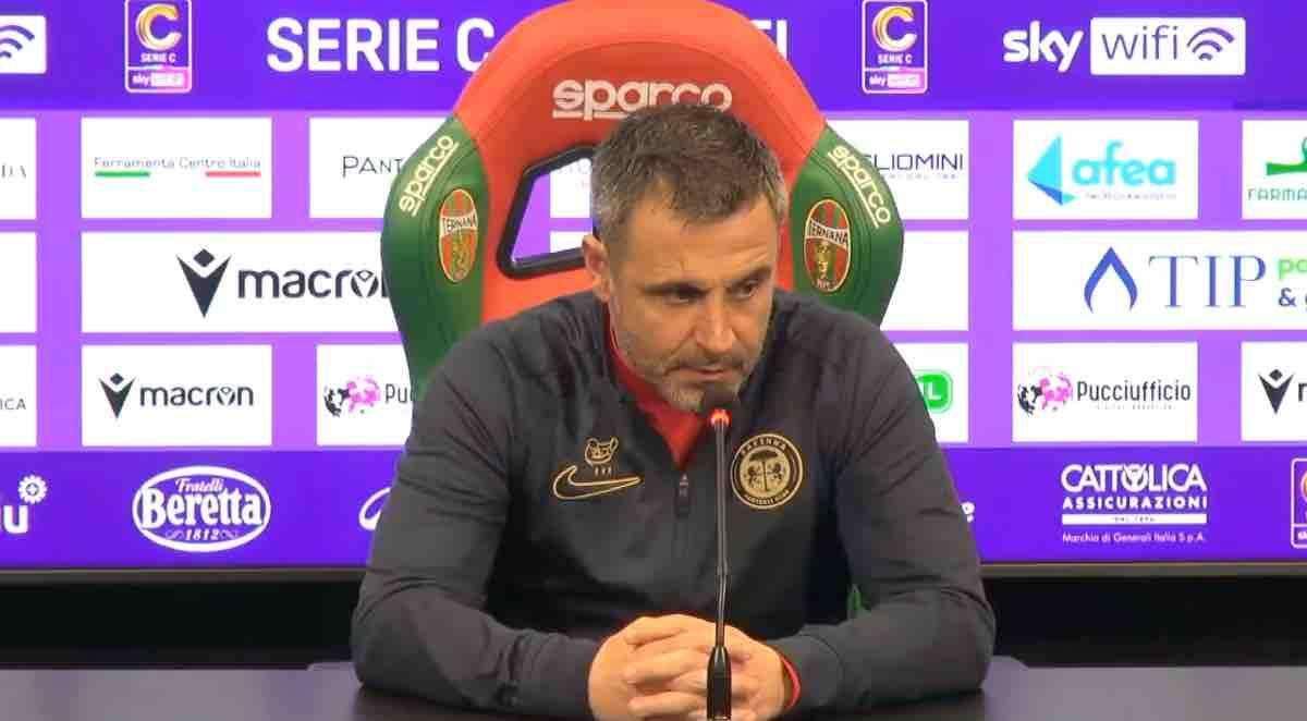 Ternana-Ravenna 2-0, Marchionni: "Secondo tempo brutto, abbiamo smesso di giocare"