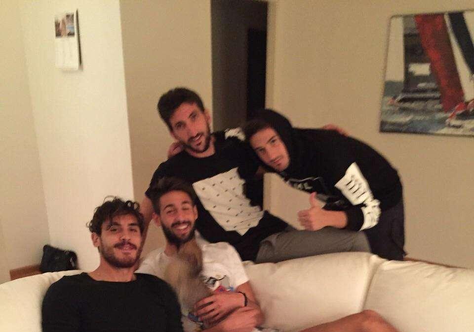 Ieri sera, cena a casa Masi per quattro rossoverdi
