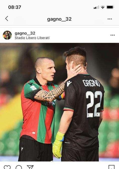 Defendi rincuora Gagno: la foto è virale e il portiere la condivide