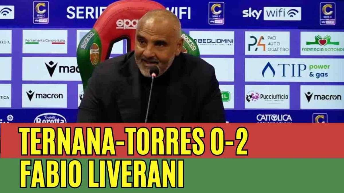 Fabio Liverani post Ternana-Torres 0-2 - Foto TernanaNews