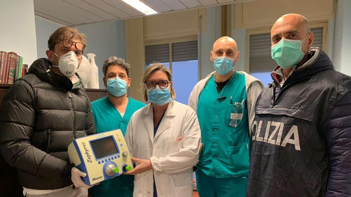 Ternana - Tagliavento ha consegnato il ventilatore artificiale al Santa Maria