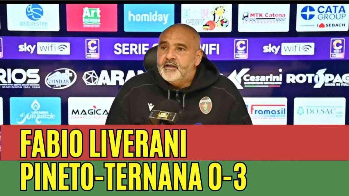 Fabio Liverani post Pineto-Ternana 0-3 - Foto TernanaNews