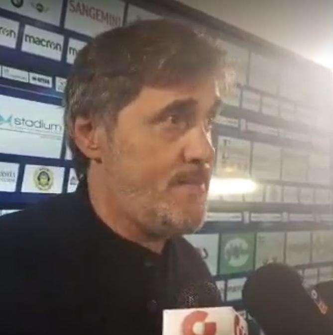 Ternana-Virtus Verona, Calori: "Non sono contento, ripartiamo dalla reazione in dieci"