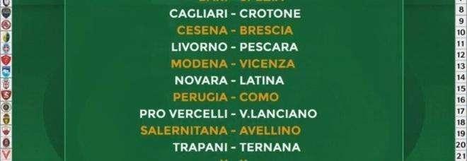 Calendari, RIVIVI IL LIVE - Ecco tutte le partite: derby a Terni il 24 ottobre, 5 marzo al Curi