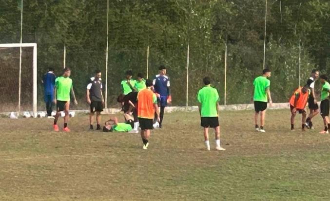 TERNANA, DURO SCONTRO CON UN COMPAGNO E PER ROLLA È FRATTURA DELLA TIBIA!