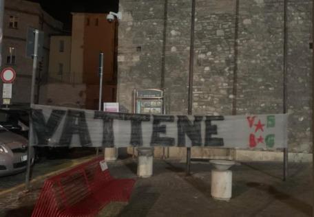 LO STRISCIONE A PALAZZO SPADA