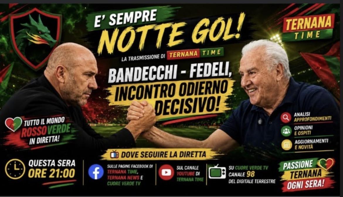 NUOVA TERNANA 1925, BANDECCHI E FEDELI HANNO TROVATO L'ACCORDO!