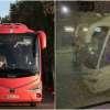 Disturbios entre los hinchas del Barcelona: lanzan objetos contra el autobús del Atlético de Madrid y rompen ventanas