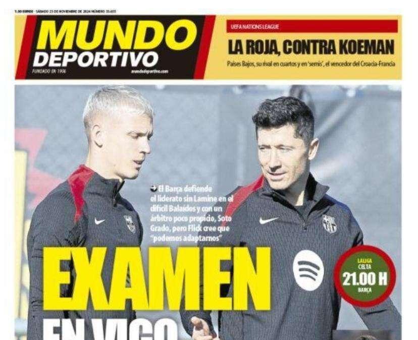 Mundo Deportivo: "Examen en Vigo"
