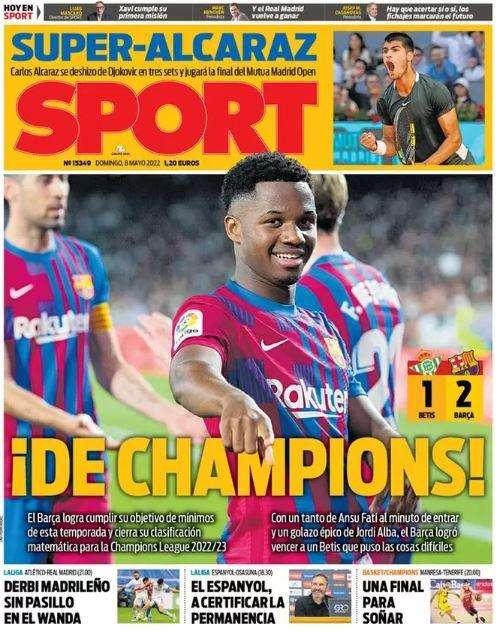 Sport: "¡De Champions!"