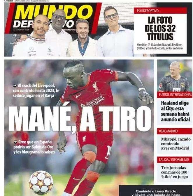 Mundo Deportivo: "Mané, a tiro"
