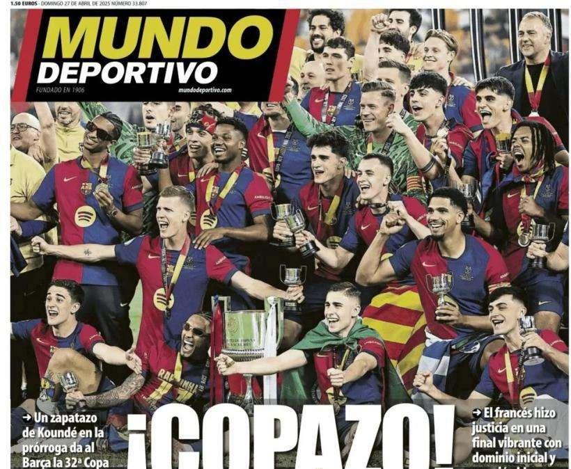 Mundo Deportivo: "¡Copazo!"