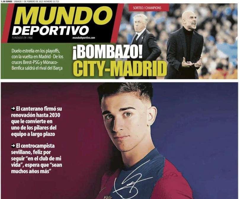 Mundo Deportivo: "Gavi, corazón culé"