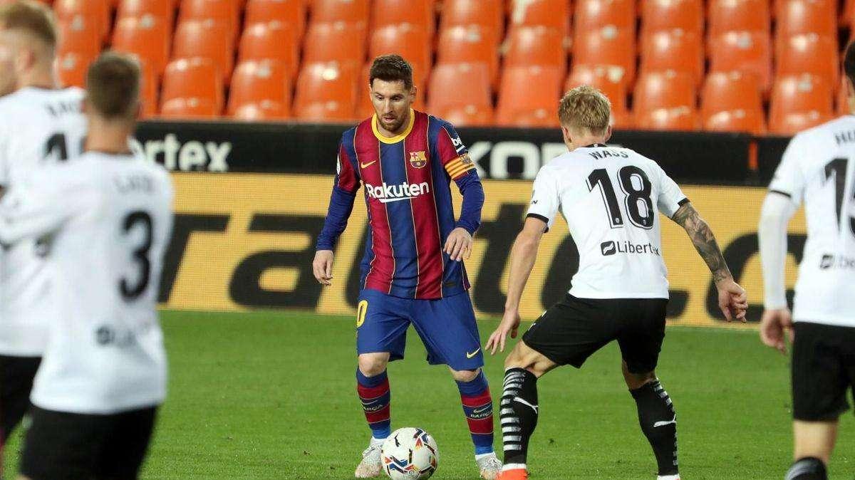 Messi, 50 goles de falta con el FC Barcelona