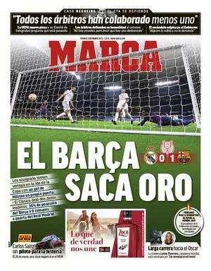Marca: "El Barça saca oro"