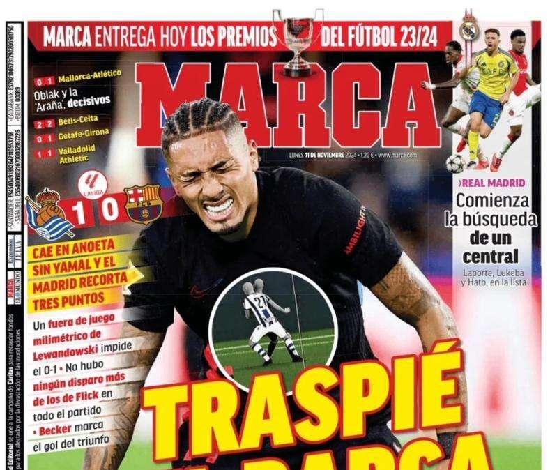 Marca: "Traspié del Barça"