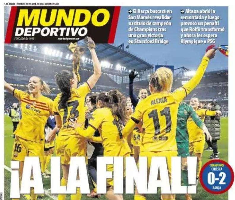 Mundo Deportivo: "A la final"