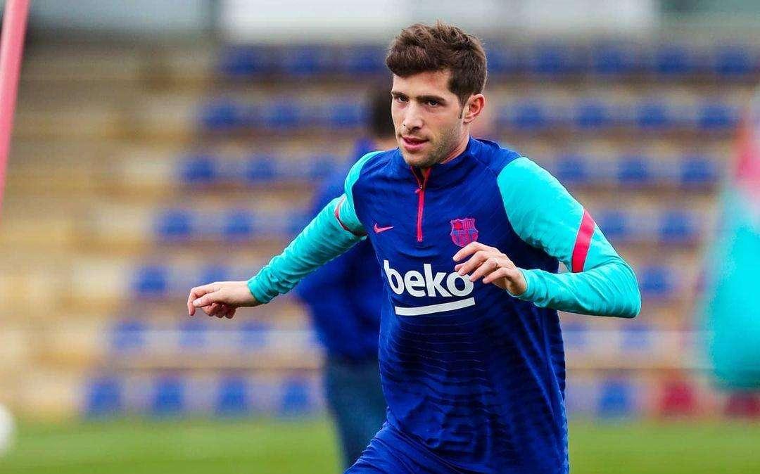 Buenas noticias: Sergi Roberto realiza parte del entrenamiento con el equipo