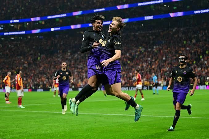 Lamine desata al Barça: remontada y goleada al Galatasaray