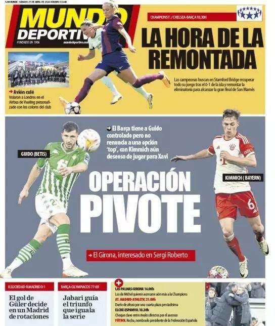 Mundo Deportivo: "Operación pivote"
