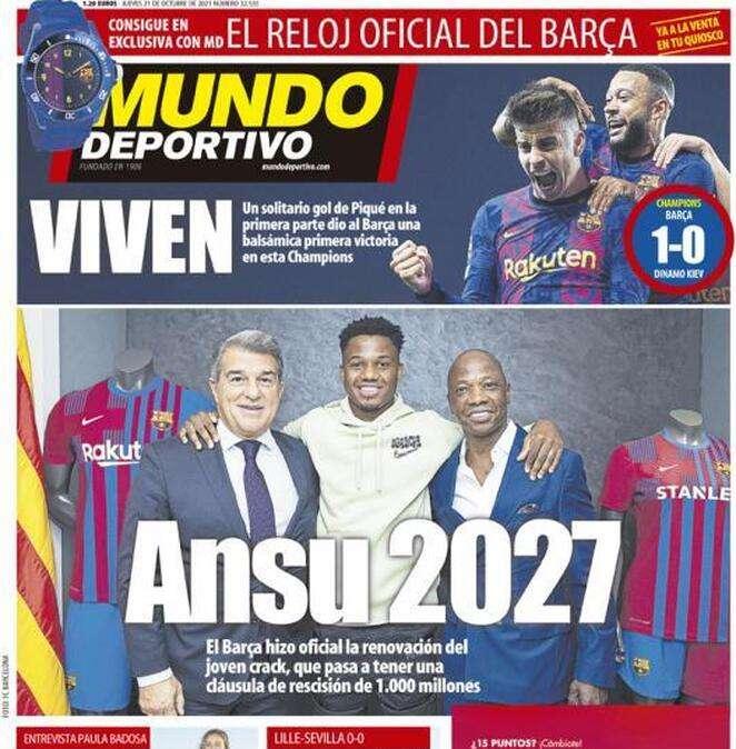 Mundo Deportivo: "Ansu 2027"