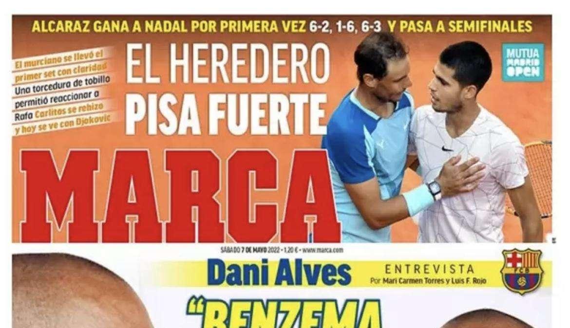 Daniel Alves en Marca: "Benzema se merece el Balón de Oro"