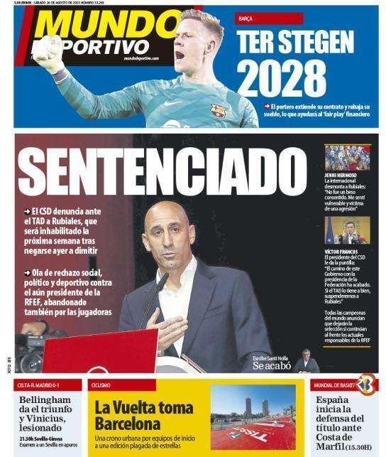 Mundo Deportivo: "Sentenciado"