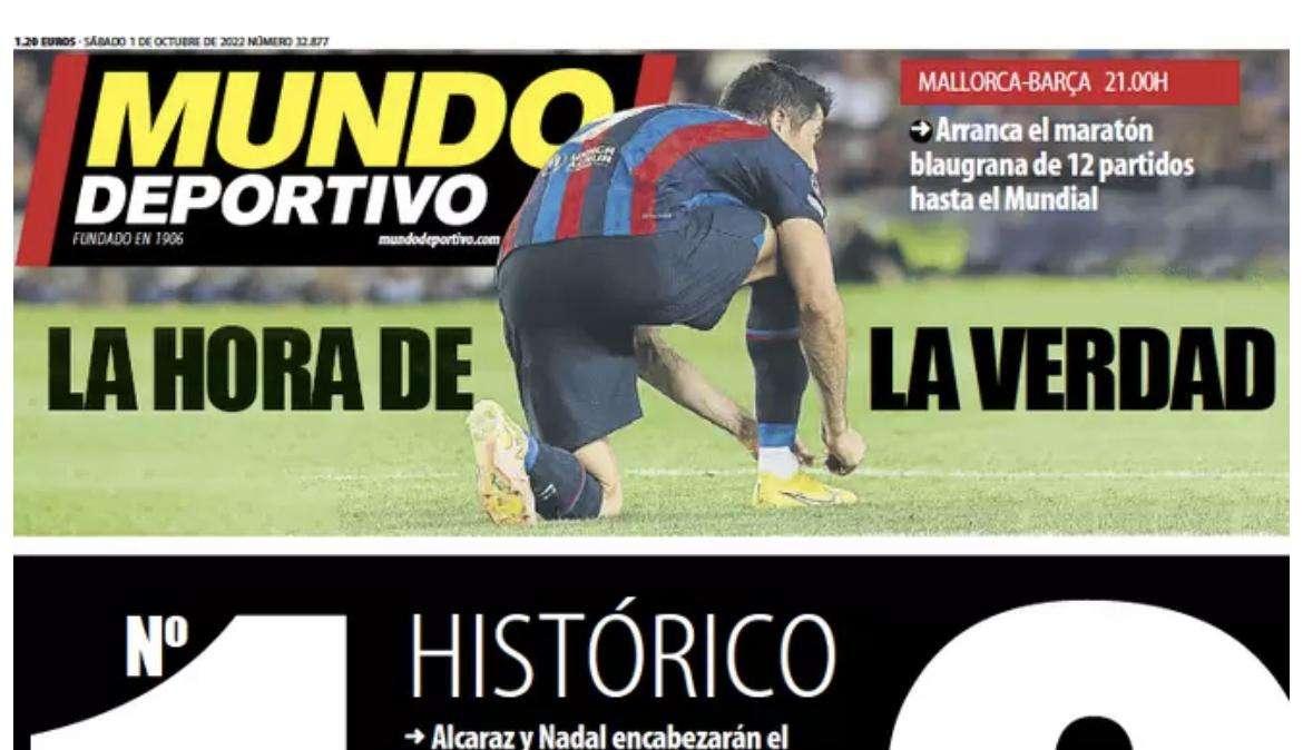 Mundo Deportivo: "La hora de la verdad"