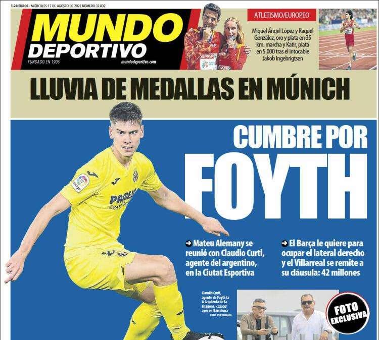 Mundo Deportivo: "Cumbre por Foyth"