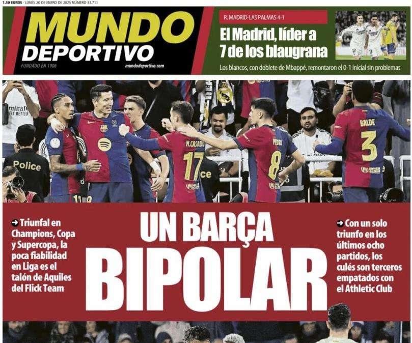 Mundo Deportivo: "Un Barça bipolar"