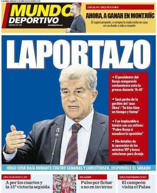 Mundo Deportivo: "Laportazo"