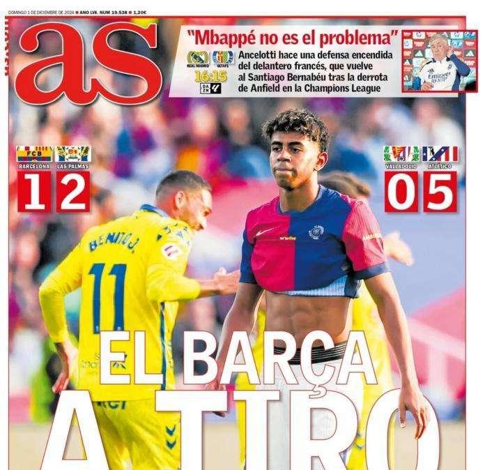 As: "El Barça, a tiro"