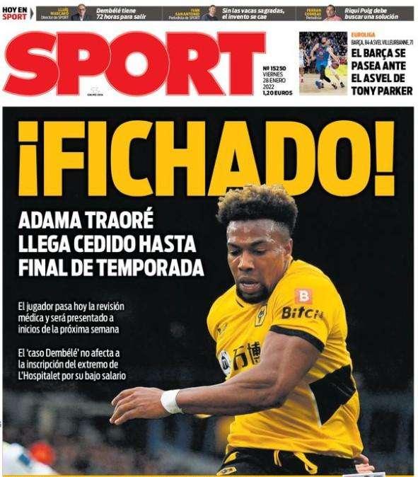 Sport: " ¡ Fichado !"