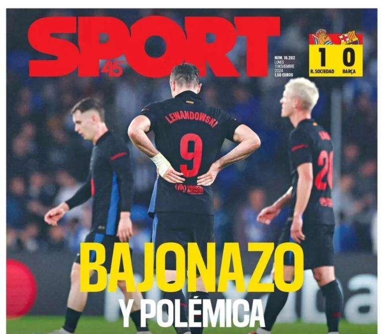 Sport: "Bajonazo y polémica"