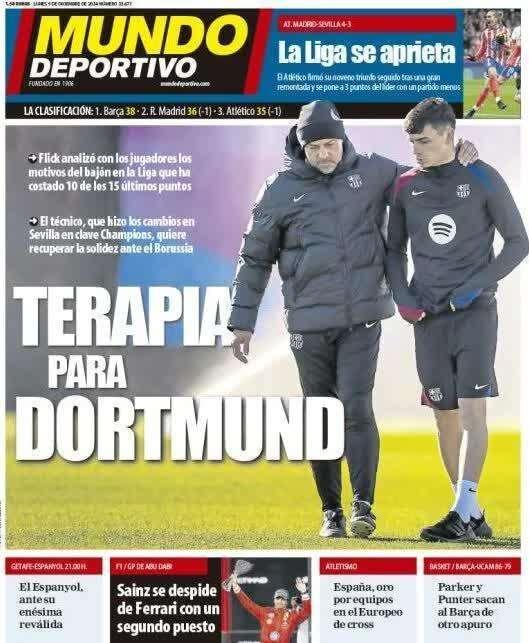 Mundo Deportivo: "Terapia para Dortmund"