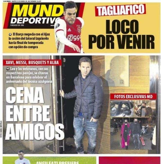 Mundo Deportivo: Cena entre amigos"