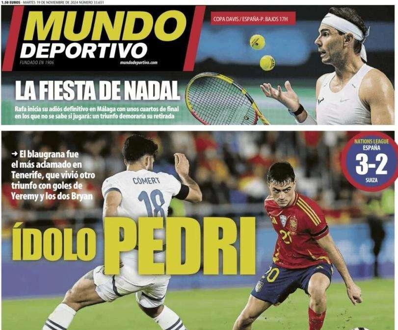 Mundo Deportivo: "Ídolo Pedri"