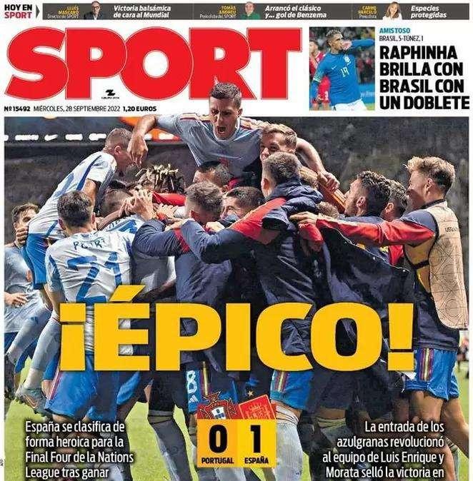 Sport: "Épico"
