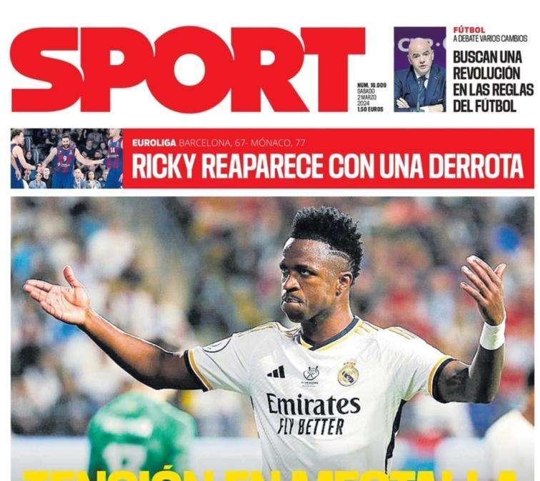 Sport: "Tensión en Mestalla"