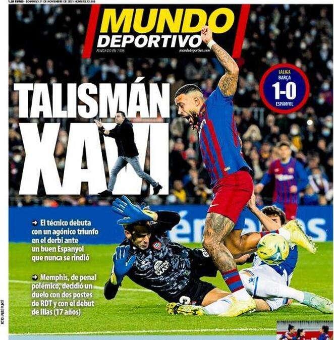 Mundo Deportivo: "Talismán Xavi"