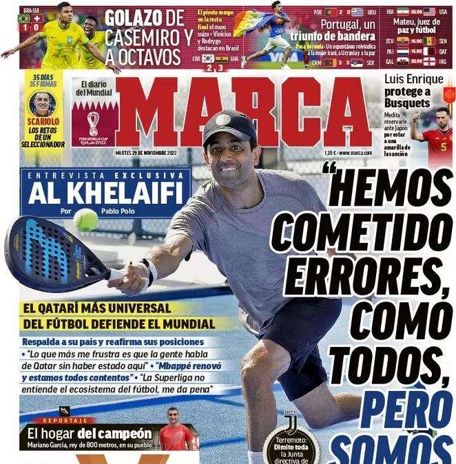 Al-Khelaïfi en Marca: "Hemos cometido errores como todos, pero somos buena gente"