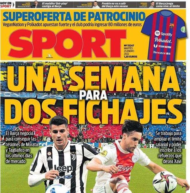 Sport: "Una semana para dos fichajes"
