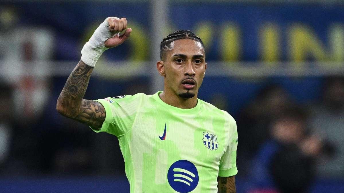 Raphinha se pierde el duelo ante Olympiacos: el Barça lo reserva para un regreso estelar en El Clásico