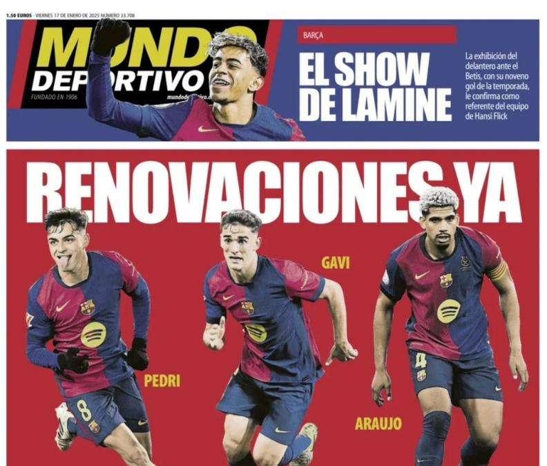 Mundo Deportivo: "Renovaciones ya"