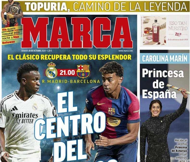 Marca: "El centro del Universo"