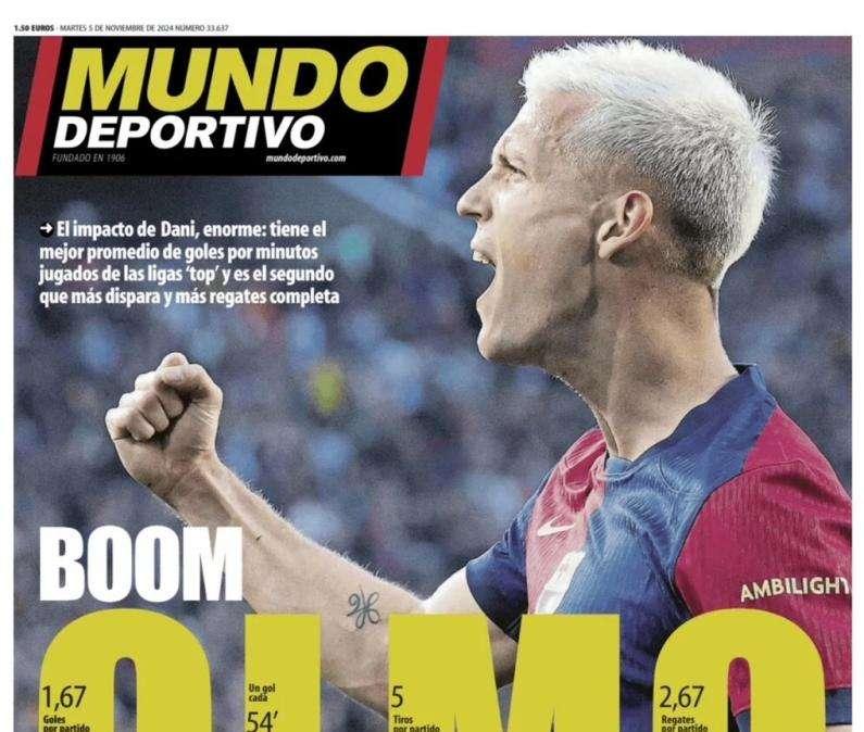 Mundo Deportivo: "Boom Olmo"