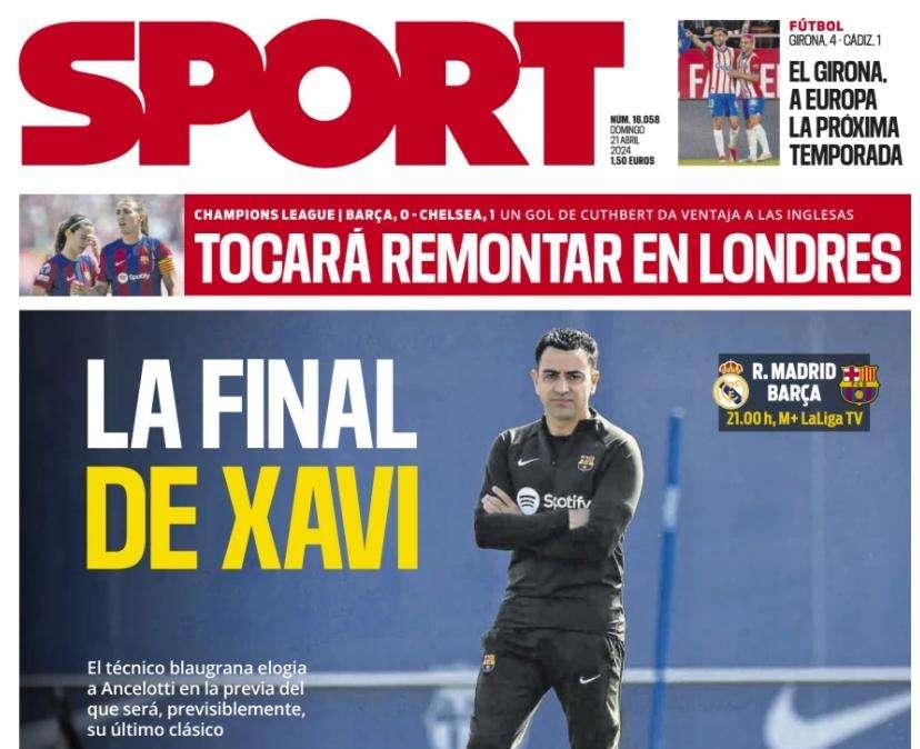 Sport: "La final de Xavi"